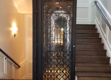 Project - Eglet - Wrought Iron Elevator and hoistway