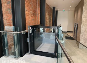 Commercial Wheelchair Lift upper landing gate